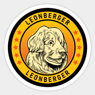 Leonberger Dog Portrait Sticker